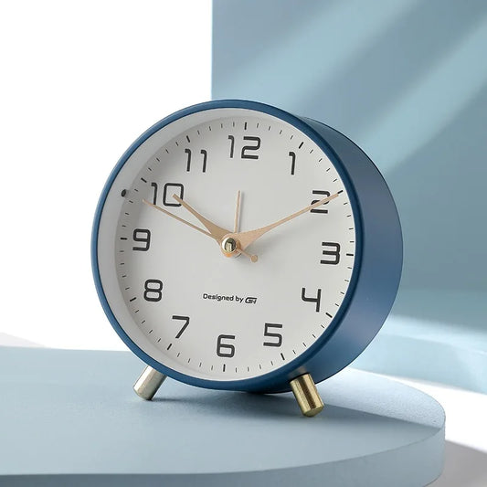 Horloge de Table Silencieuse au Style Scandinave Moderne