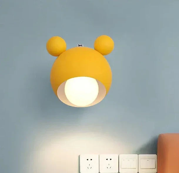 Applique murale enfant MickeyGlo - Lampe murale décorative en aluminium