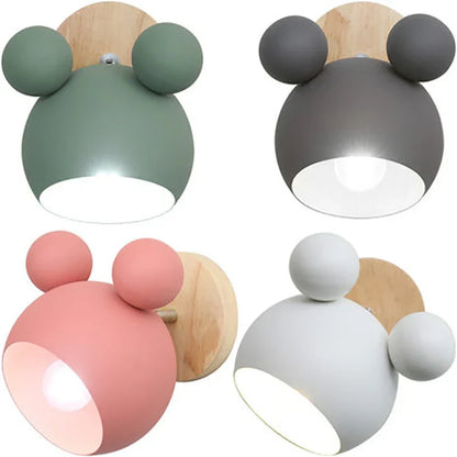Applique murale enfant MickeyGlo - Lampe murale décorative en aluminium