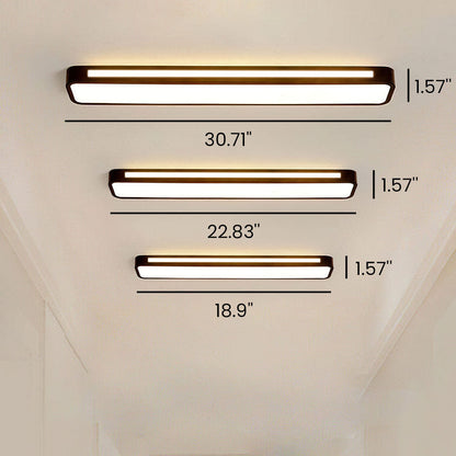 Plafonnier LED Long Minimaliste Nordique Salon/Chambre