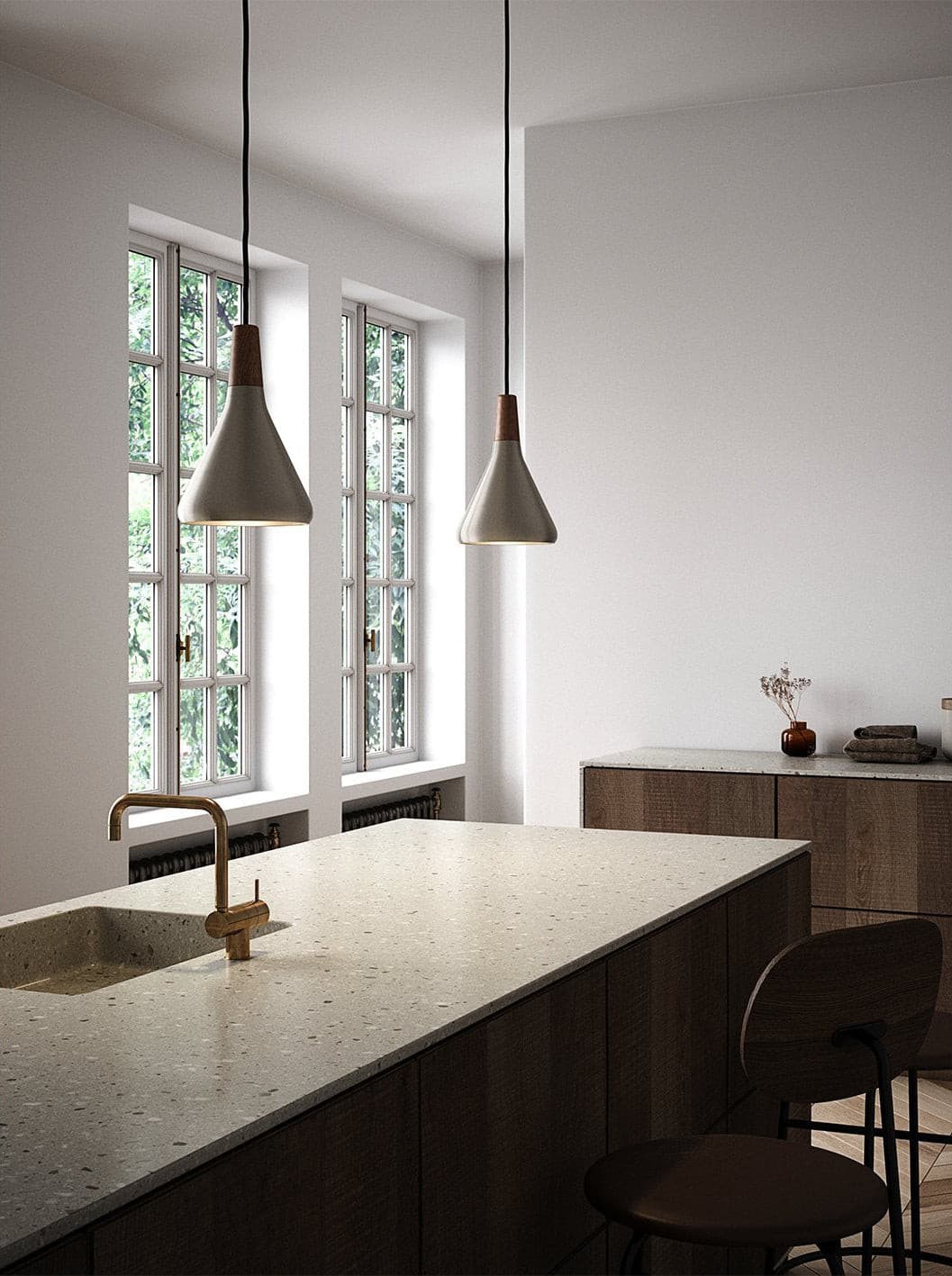 Nori – Suspension Design en Bois et Métal Moderne