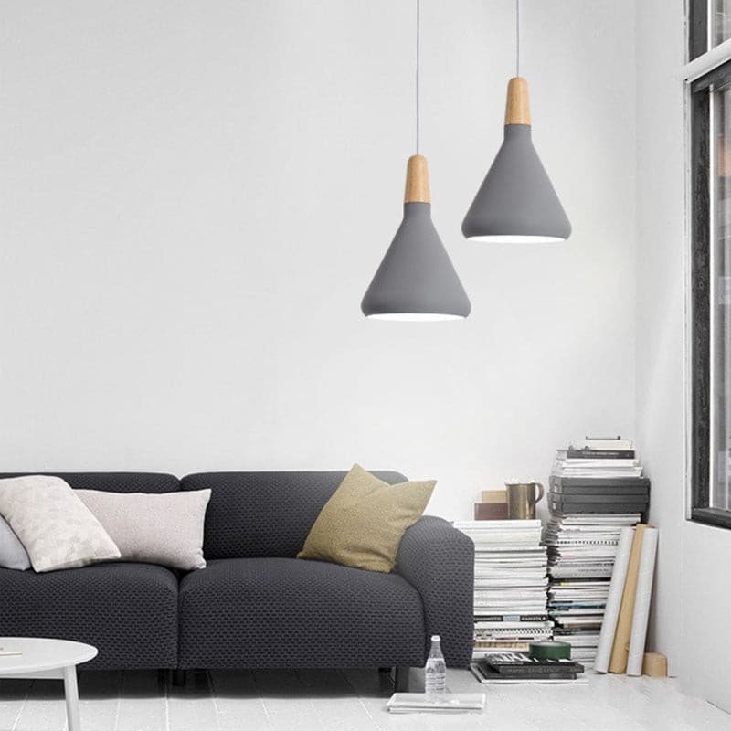 Nori – Suspension Design en Bois et Métal Moderne