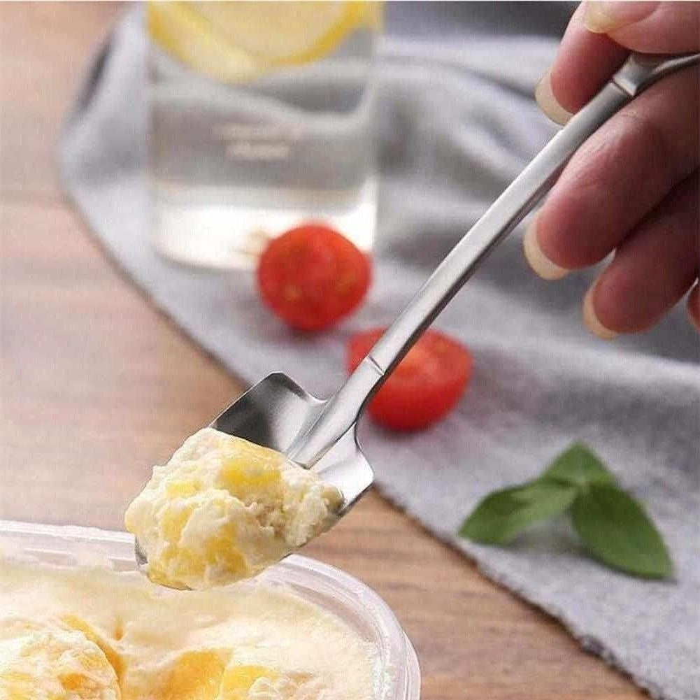 Ensemble de Cuillères Élégantes en Acier Inoxydable – Design Moderne pour Café, Thé et Desserts