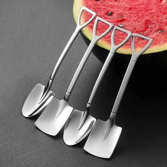 Ensemble de Cuillères Élégantes en Acier Inoxydable – Design Moderne pour Café, Thé et Desserts