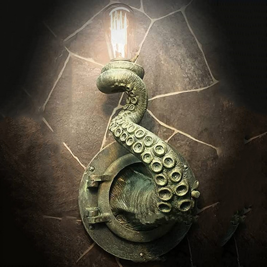 Lampe Murale Tentacule de Pieuvre – Éclairage Artistique Inspiré de l’Océan