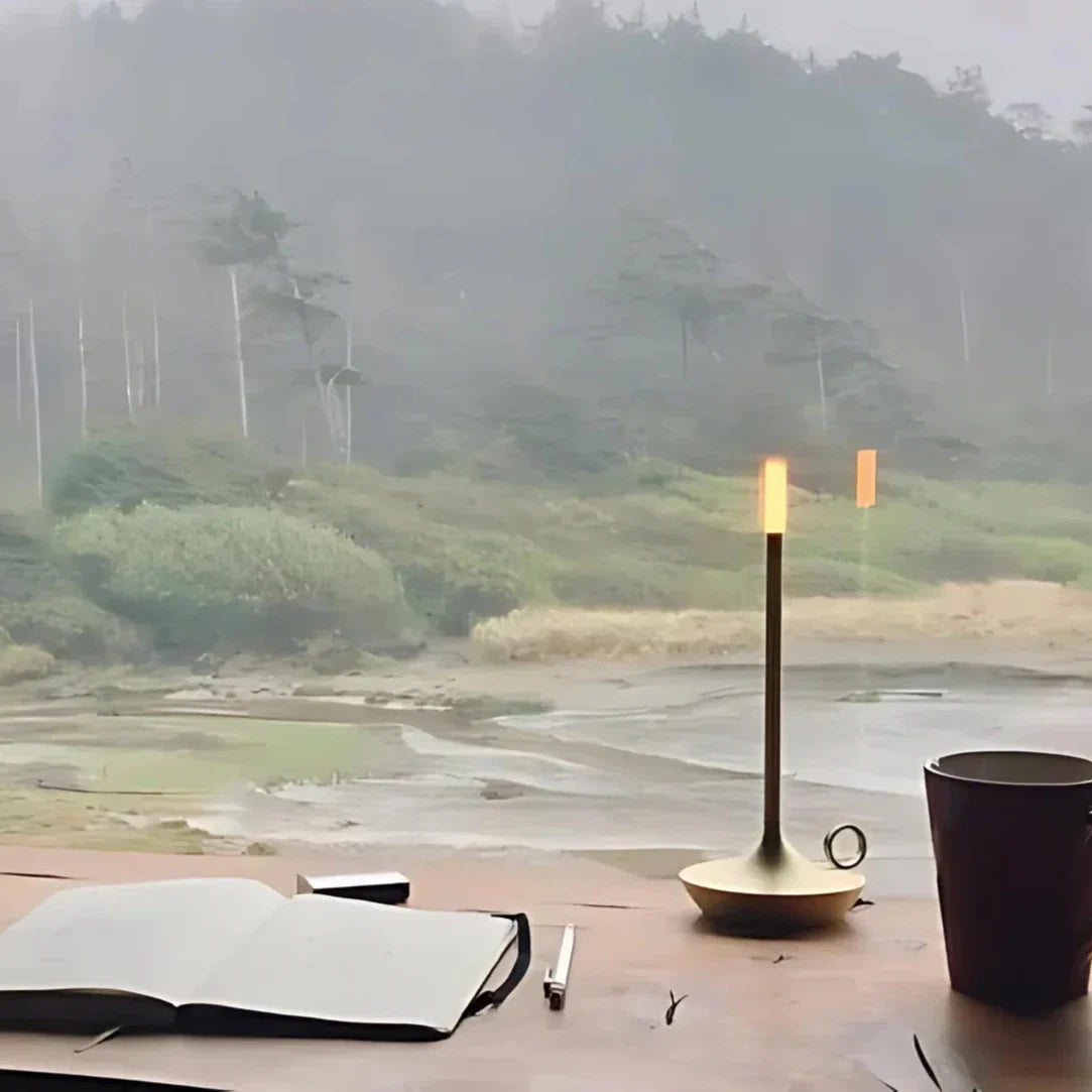 Portable Candle Lantern | Lanterne à Bougie Portable – Éclairage d'Ambiance Sans Fil