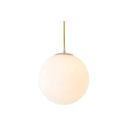 Suspension Globe Nordique en Verre Opalin