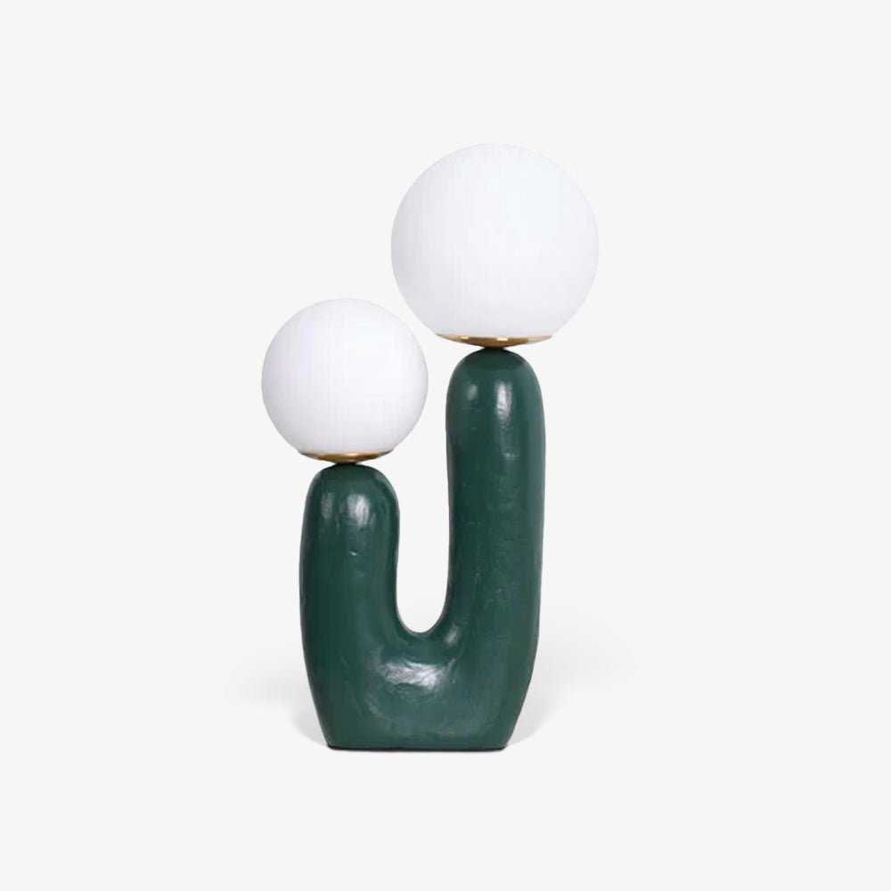 Lampe de Table Oo Rough – Résine, Verre, Design Organique