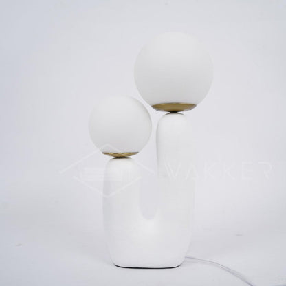 Lampe de Table Oo Rough – Résine, Verre, Design Organique