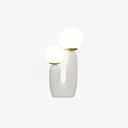 Lampe de Table Oo Rough – Résine, Verre, Design Organique