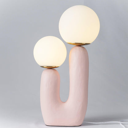 Lampe de Table Oo Rough – Résine, Verre, Design Organique