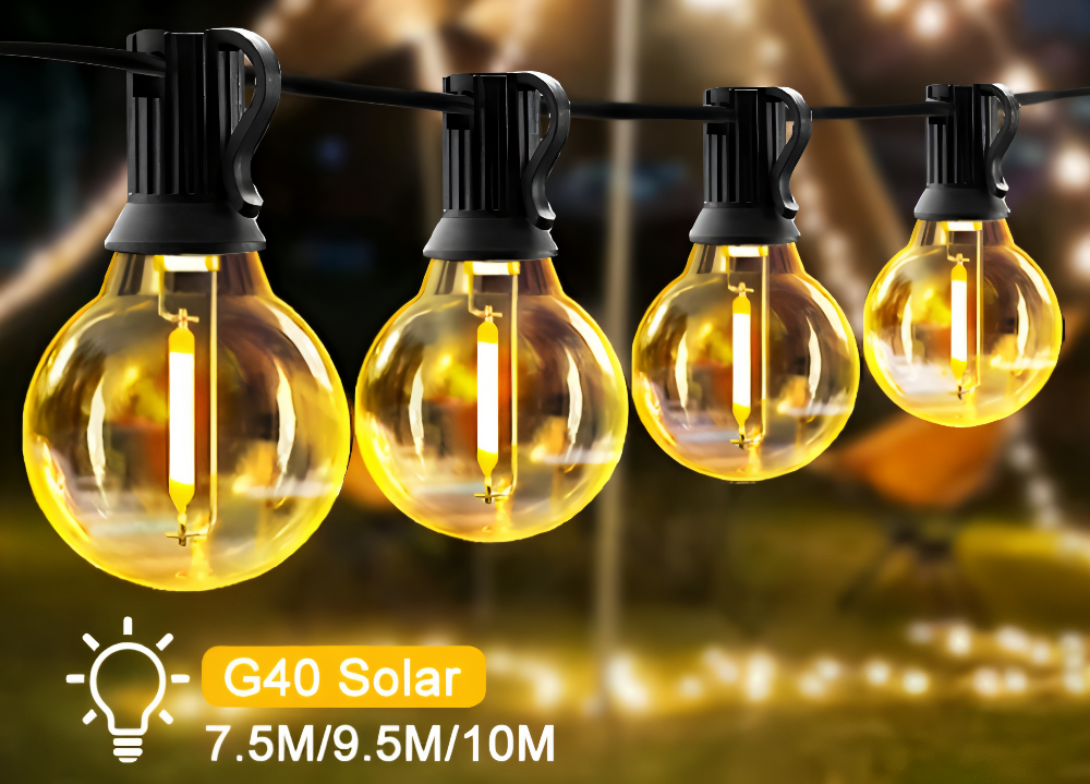 Guirlande Lumineuse Extérieure G40, Étanche IP44