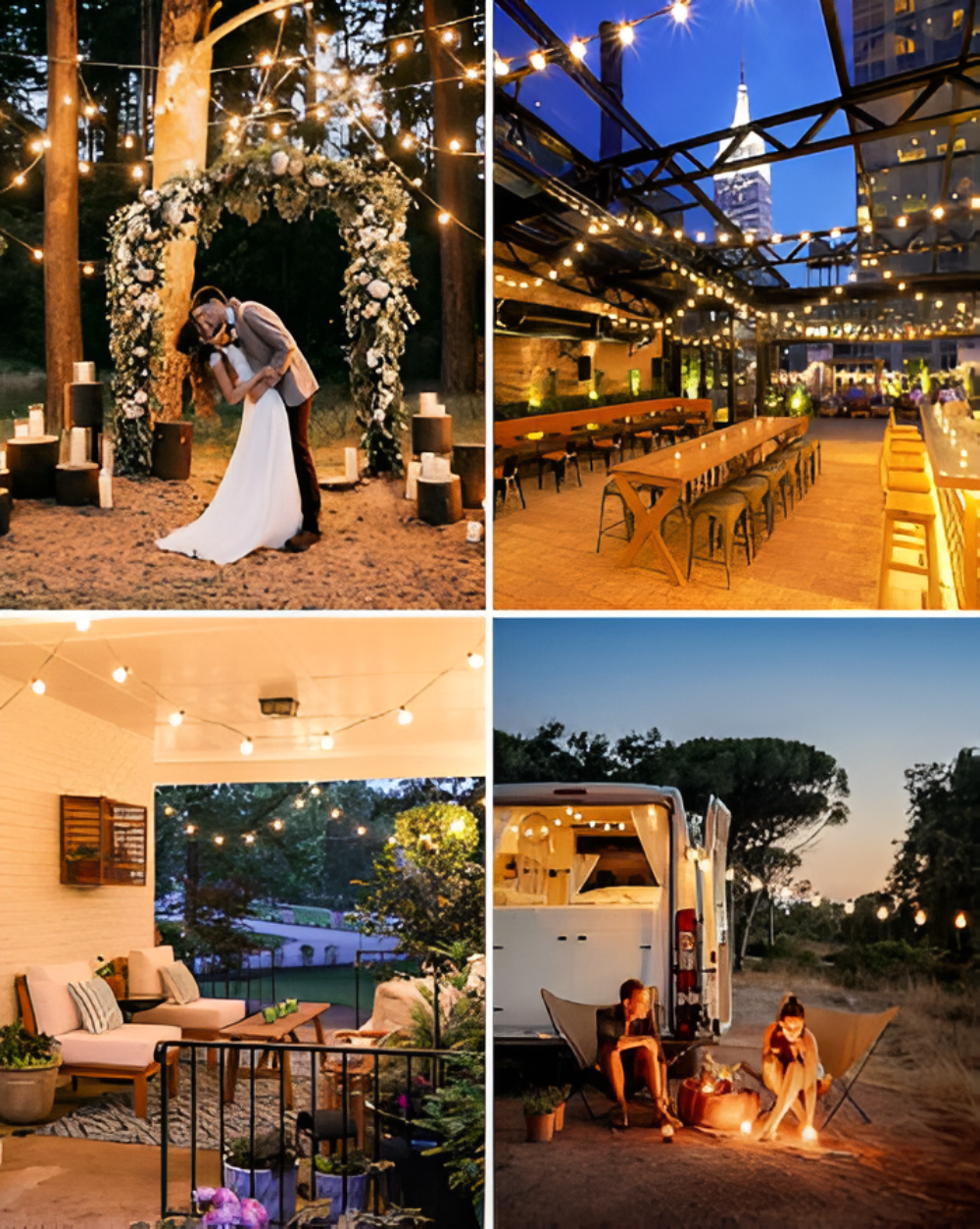 Guirlande Lumineuse Extérieure G40, Étanche IP44