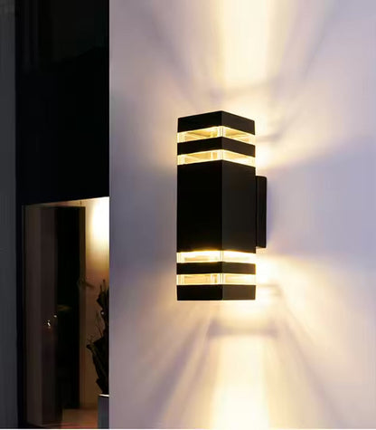 Applique Murale Double Faisceau LED Extérieur Étanche Aluminium