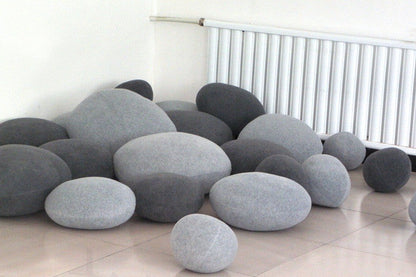 Pebble Stone – Housses de Coussin Effet Galet (Lot de 6)