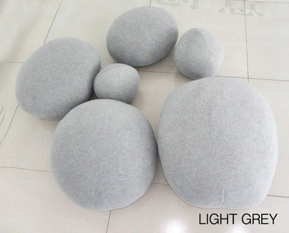 Pebble Stone – Housses de Coussin Effet Galet (Lot de 6)
