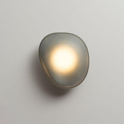 Applique Murale en Verre Soufflé – Style Pierre Sculptée