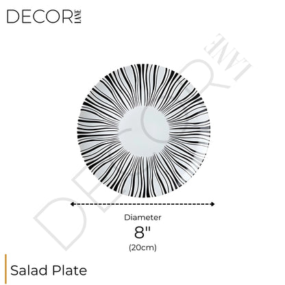 Collection d'assiettes Zaphire – Élégance artistique en porcelaine fine