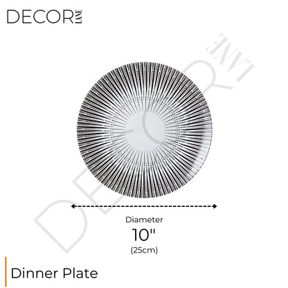 Collection d'assiettes Zaphire – Élégance artistique en porcelaine fine