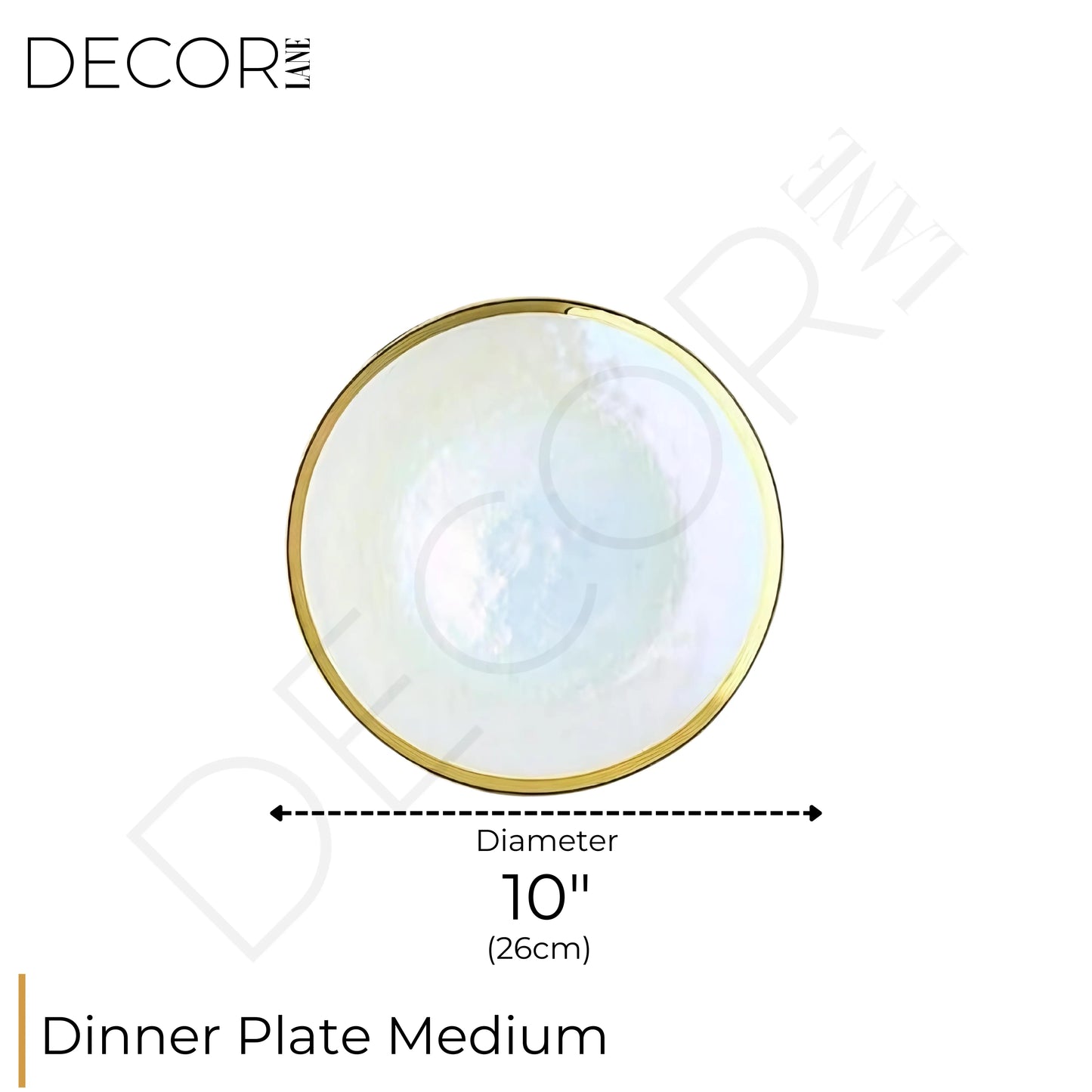 Collection d'assiettes Rainbow Opaque – Élégance irisée en verre transparent