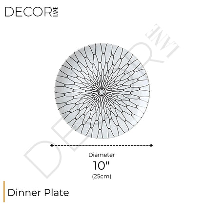 Collection d'assiettes Zaphire – Élégance artistique en porcelaine fine