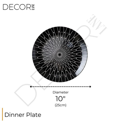 Collection d'assiettes Zaphire – Élégance artistique en porcelaine fine