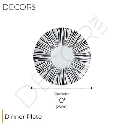 Collection d'assiettes Zaphire – Élégance artistique en porcelaine fine