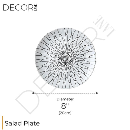 Collection d'assiettes Zaphire – Élégance artistique en porcelaine fine