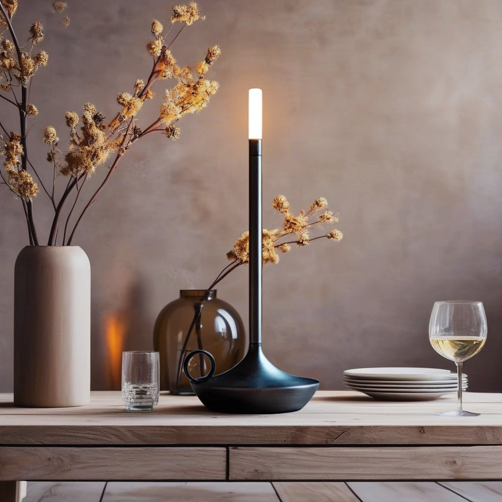 Portable Candle Lantern | Lanterne à Bougie Portable – Éclairage d'Ambiance Sans Fil