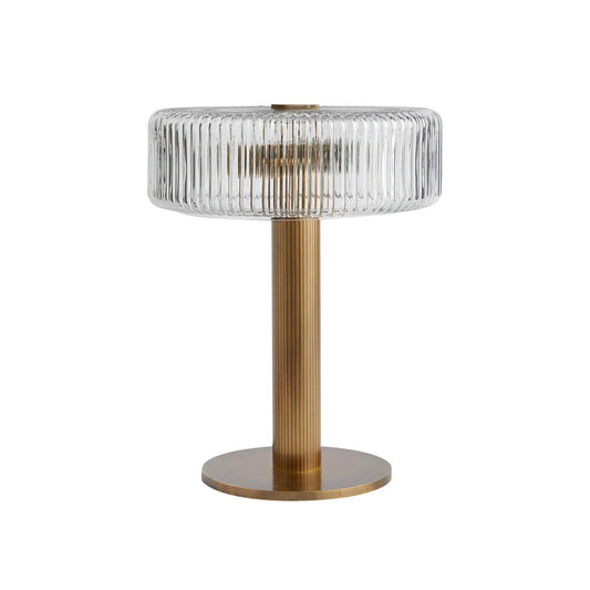 Lampe de Table Renato – Élégance Dorée et Éclat Art Déco