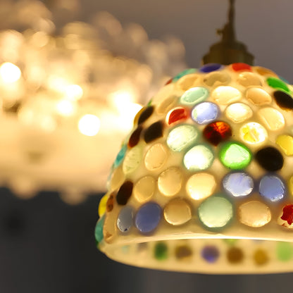 Suspension Coquillages Naturels – Laiton coloré