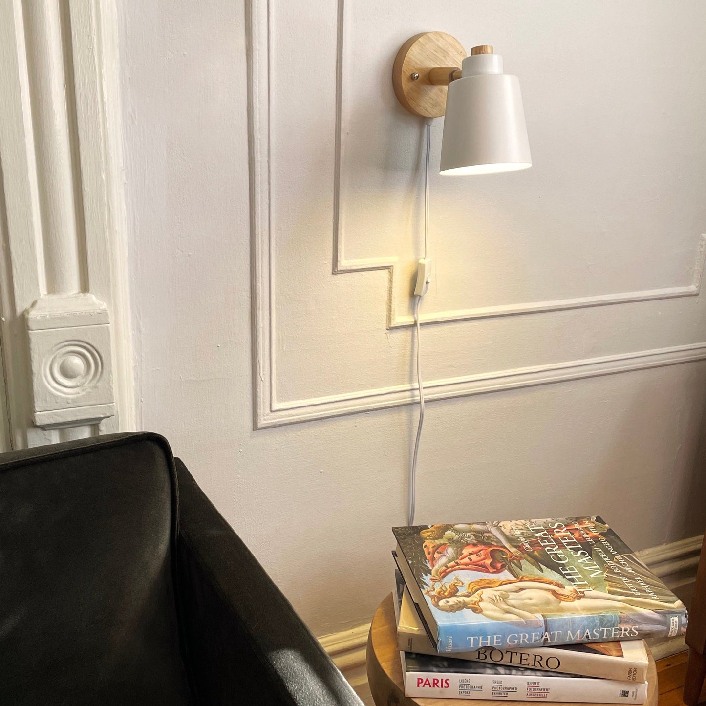 Rotating – Lampe de Lecture Murale avec Prise et Support Pivotant