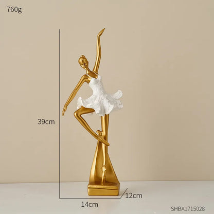 Statuette Danseuse Ballet Déco Moderne Luxe Nordique