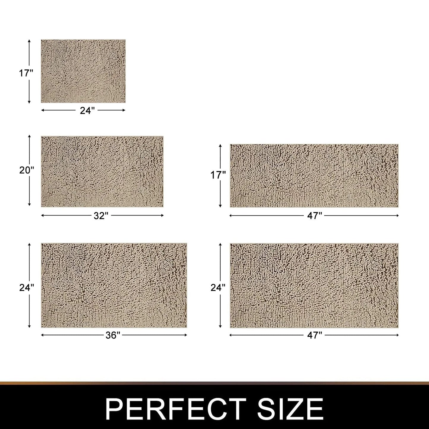 Tapis de Bain Épais Antidérapant – Confort et Sécurité pour Votre Salle de Bain