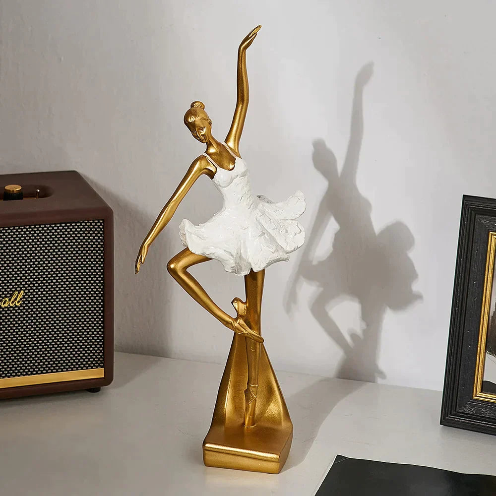 Statuette Danseuse Ballet Déco Moderne Luxe Nordique