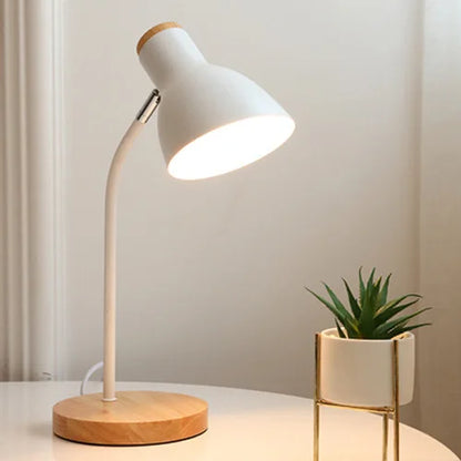 Lampe de Bureau en Bois Nordique | Design Moderne et Créatif, Protection des Yeux pour Chambre