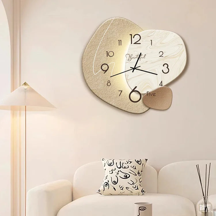 Horloge murale décorative LuxuryClock pour salon moderne