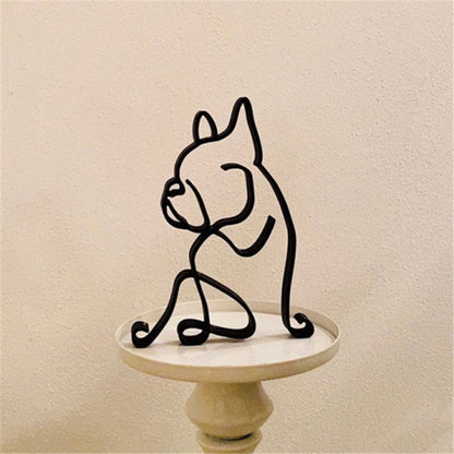 Sculptures Déco en Fer – Chiens et Chats Artistiques pour Maison et Bureau