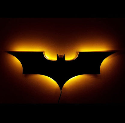 Applique murale LED Batman moderne avec télécommande sans fil