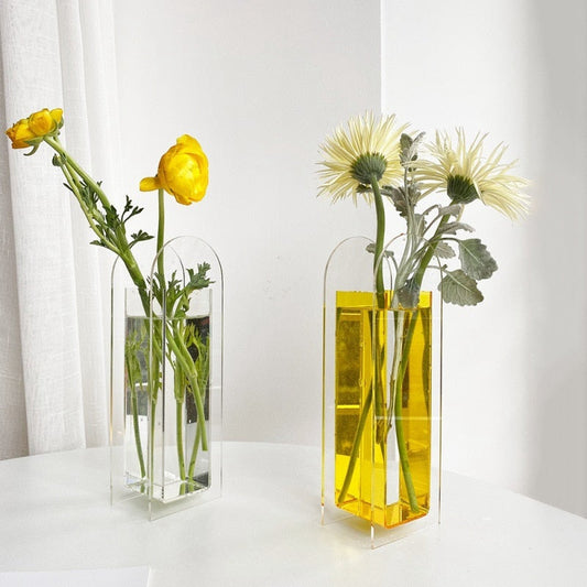 Vase à Fleurs en Acrylique Coloré – Une Explosion de Couleurs Modernes pour Votre Intérieur