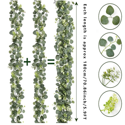 Guirlande d'Eucalyptus Artificiel - Lot de 2