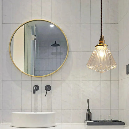 Suspension en Verre Cristal – Éclairage Élégant au Style Nordique