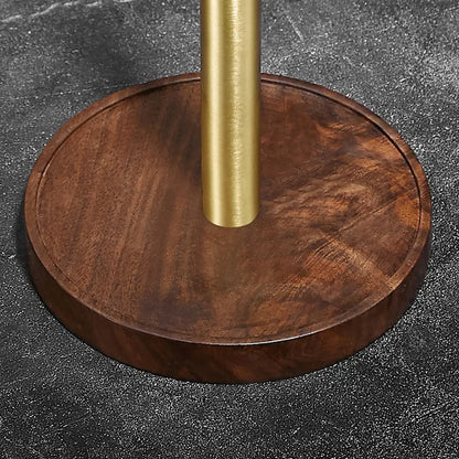 Porte-Essuie-Tout Bois Noyer & Inox – Design Moderne