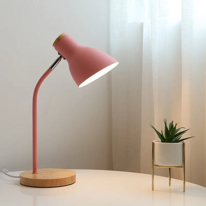 Lampe de Bureau en Bois Nordique | Design Moderne et Créatif, Protection des Yeux pour Chambre