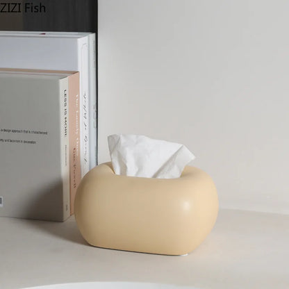 Boîte à Mouchoirs Céramique – Design Épuré et Arrondi