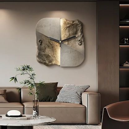 AbstractElegance – Horloge murale de luxe au design créatif en grès