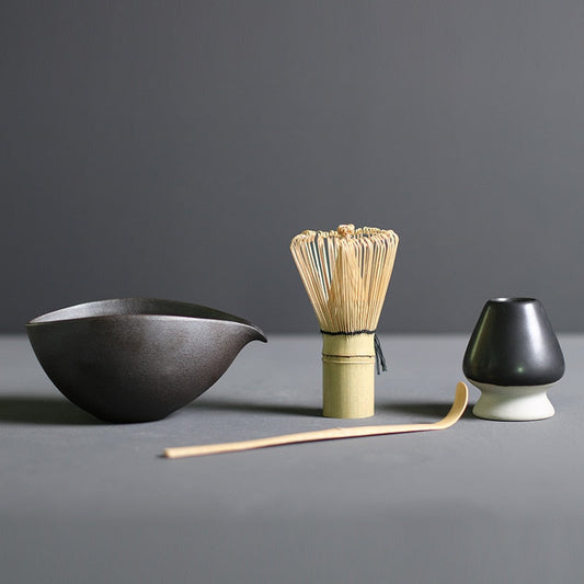 Set Traditionnel de Matcha en Bambou et Céramique – L'Art du Thé Japonais à la Maison