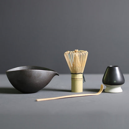 Set Traditionnel de Matcha en Bambou et Céramique – L'Art du Thé Japonais à la Maison