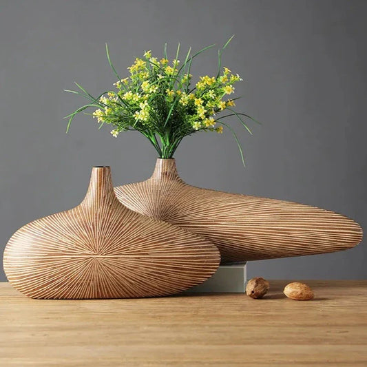 Vase Sculpté Sahara – Élégance texturée inspirée du désert
