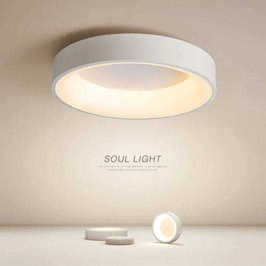 Plafonnier LED Nordique | Éclairage Moderne pour Salon, Chambre et Bureau